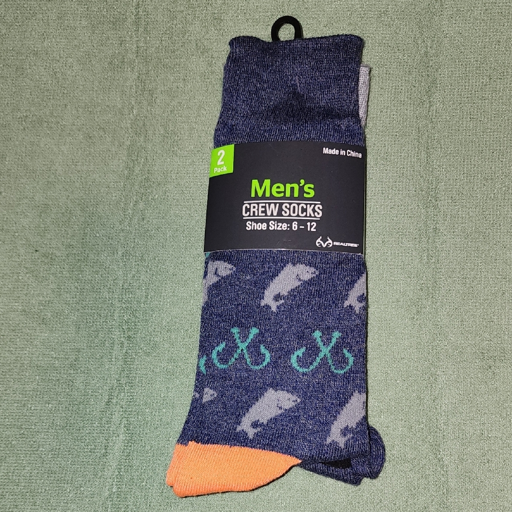 Realtree Men's Casual Crew Socks 2pk